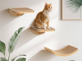 new-in-packaging-cat-climbing-frame-set-with-scratching-mat