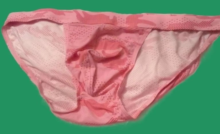 new-pink-patterned-mens-tanga-briefs-bottoms-size-xlpost-or-collect-big-0