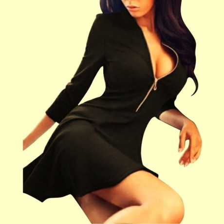 new-black-ruched-bust-a-line-dress-50s-style-flared-with-thin-straps-size-1416post-or-collect-big-3