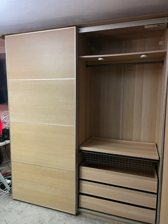 free-delivery-huge-ikea-pax-brown-sliding-wardrobe-great-condition-big-2