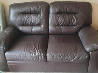 dfs-real-leather-sofa-set-2-x-2-seater-can-deliver
