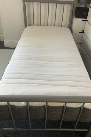 silver-single-bed-with-great-quality-mattress-rrp350-big-0