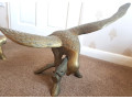 large-eagle-statue-on-branch-rare-antique-collectable-wingspan-heavy-small-0
