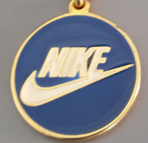 nike-keyring-brand-new-chunky-golden-metallic-post-or-collect-big-0