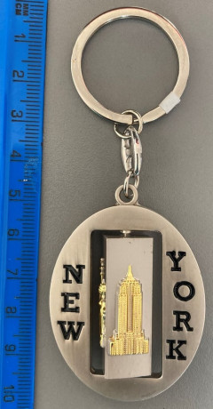 keyring-new-york-brand-new-chunky-metallic-post-or-collect-big-1