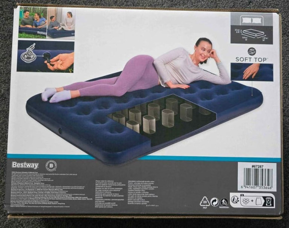 bestway-flocked-double-airbed-bnib-with-mains-pump-big-1